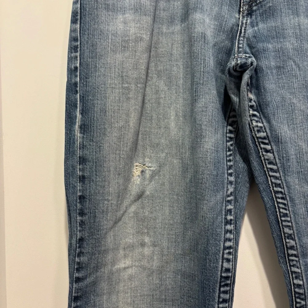 Lucky Brand Mens Jeans 33 Old Chalet Straight Leg Blue Denim 7M10213